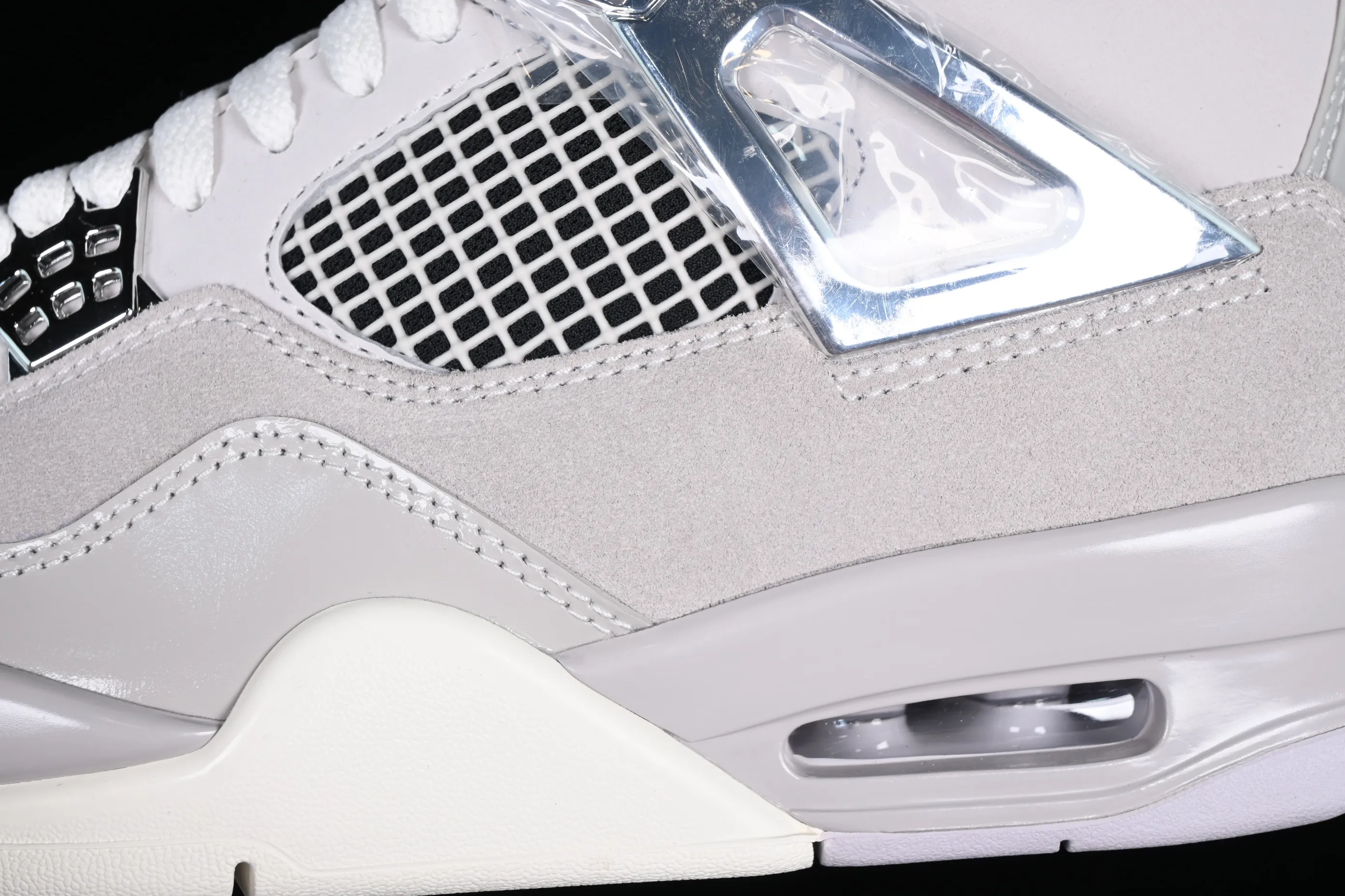 All categories Air Jordan Jordan series basketball shoes Air Jordan 4 OG version Air Jordan 4 Retro "Frozen Moments" AJ4 Joe 4 electroplated silver AQ9129-001